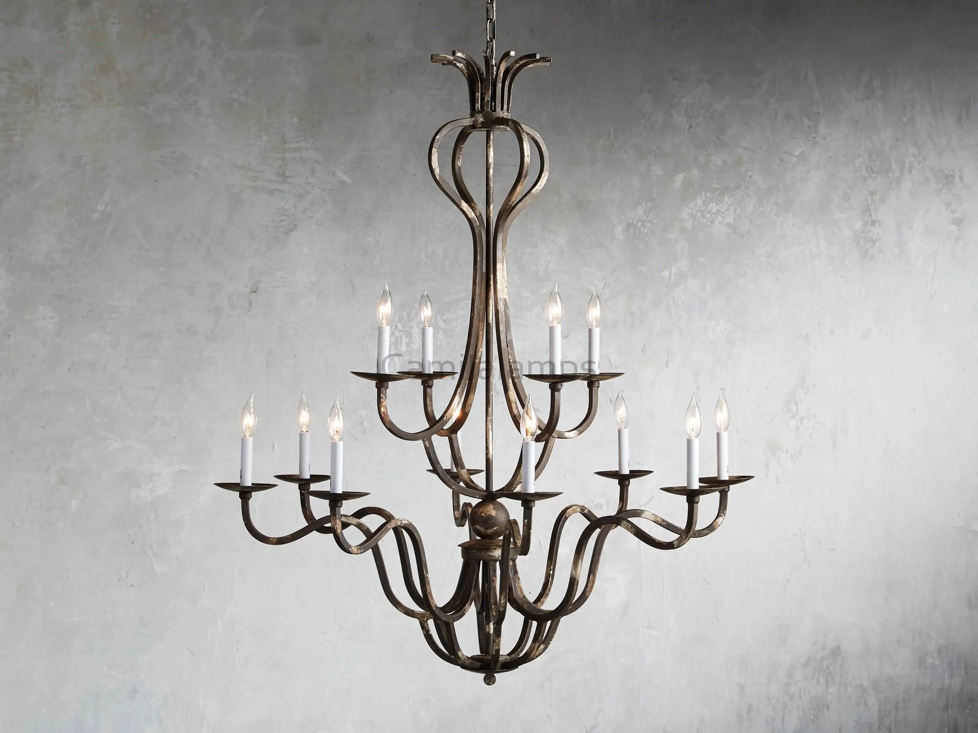 Grand 12 Light Chandelier - Camilalamps - CA - 636H0362