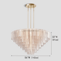 Guts Round Glass Tile Chandelier - Camilalamps - CA - LI2024 - C5582