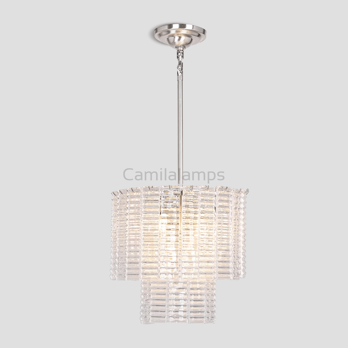Guts Round Glass Tile Chandelier - Camilalamps - CA - LI2024 - C5590