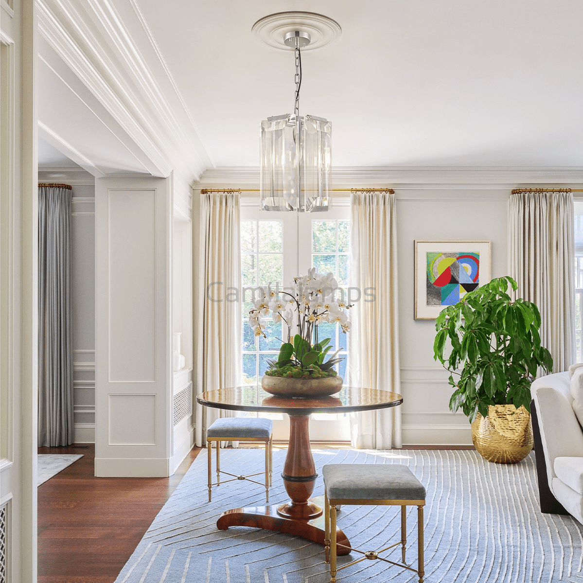 Hadint Square Crystal Pendant - Camilalamps - CA - LI2024 - C5830