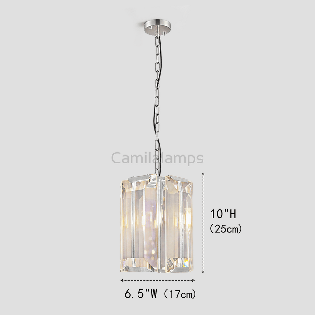 Hadint Square Crystal Pendant - Camilalamps - CA - LI2024 - C5830