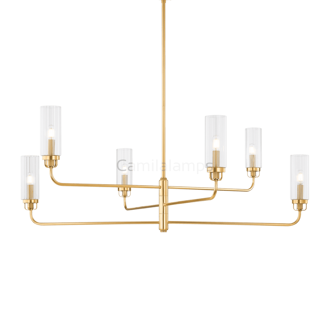 Halifax Clear Functional Design Chandelier - Camilalamps - 9306-1aGB