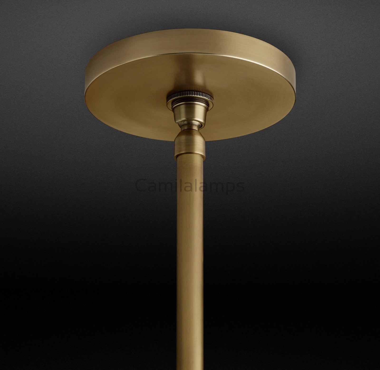 Hand Carved Alabaster Cylinder Pendent - Camilalamps - CA - Hand - 818 - 005