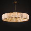 Harlew Alabaster Elegant Round Chandelier - Camilalamps - CAM1556