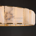 Harlew Alabaster Elegant Round Chandelier - Camilalamps - CAM1556
