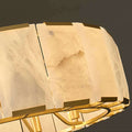Harlew Alabaster Elegant Round Chandelier - Camilalamps - CAM1548