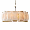 Harlew Alabaster Elegant Round Chandelier - Camilalamps - CAM1550