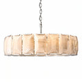 Harlew Alabaster Elegant Round Chandelier - Camilalamps - CAM1555