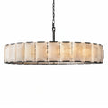 Harlew Alabaster Elegant Round Chandelier - Camilalamps - CAM1557