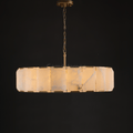 Harlew Alabaster Elegant Round Chandelier - Camilalamps - CAM1553