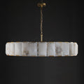 Harlew Alabaster Elegant Round Chandelier - Camilalamps - CAM1556