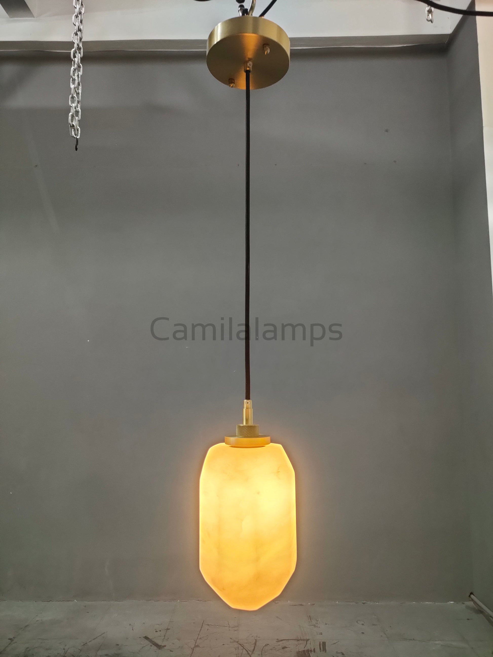 Harlew Calcite Pendant - Camilalamps - CA - RB - H2211 - 0001