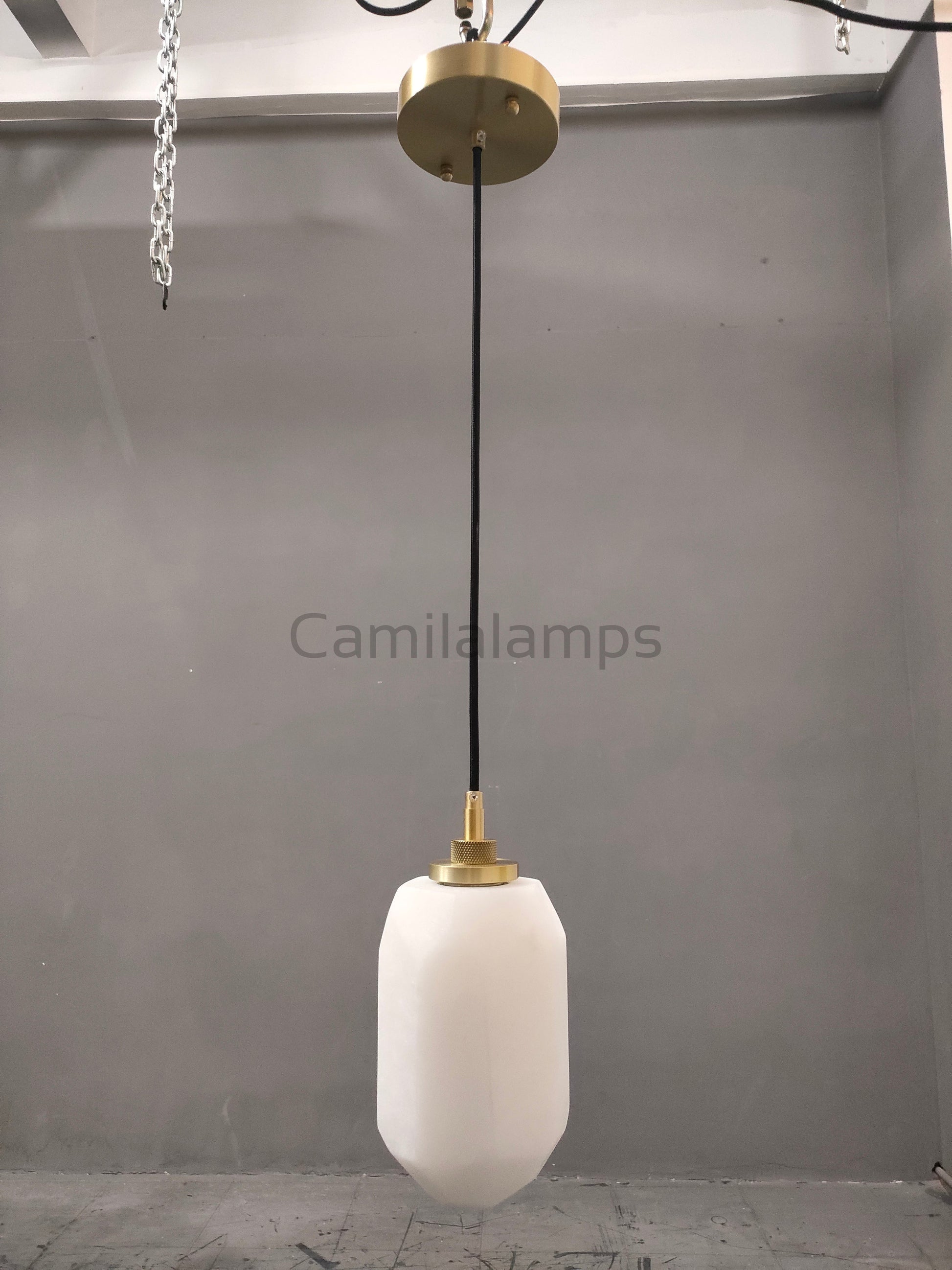 Harlew Calcite Pendant - Camilalamps - CA - RB - H2211 - 0001