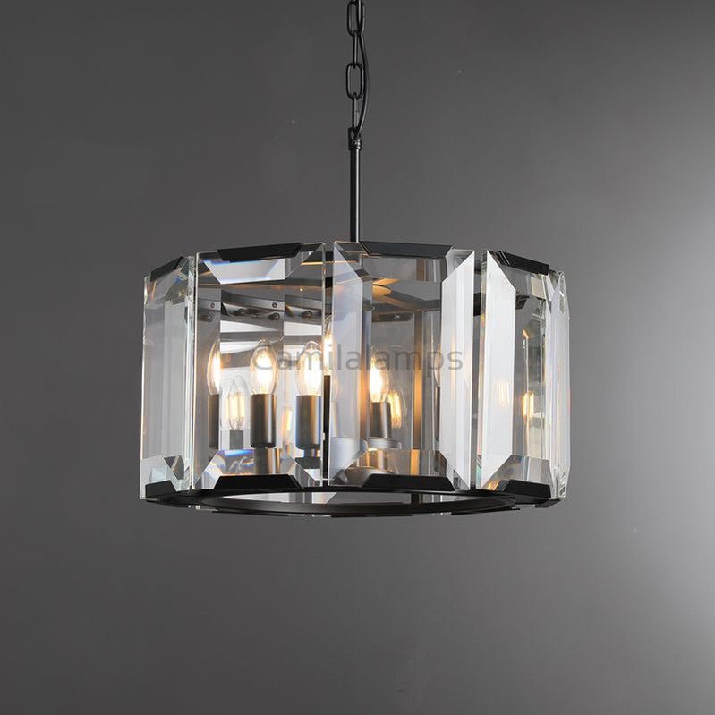 Harlew Crystal Round Chandelier - Camilalamps - CA - HER - CH - CH0210