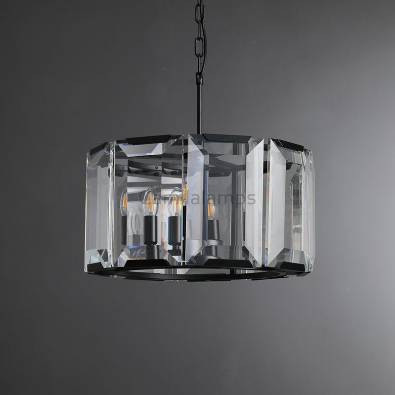 Harlew Crystal Round Chandelier - Camilalamps - CA - HER - CH - CH0210