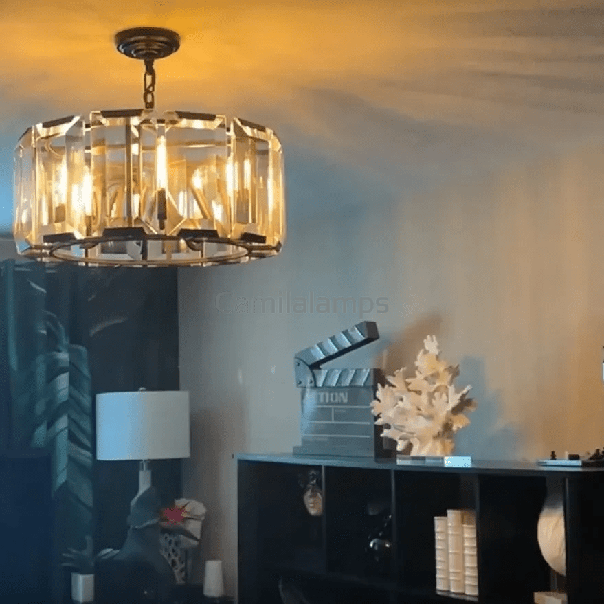 Harlew Crystal Round Chandelier - Camilalamps - Ca-1HER-1CH-1CH0209