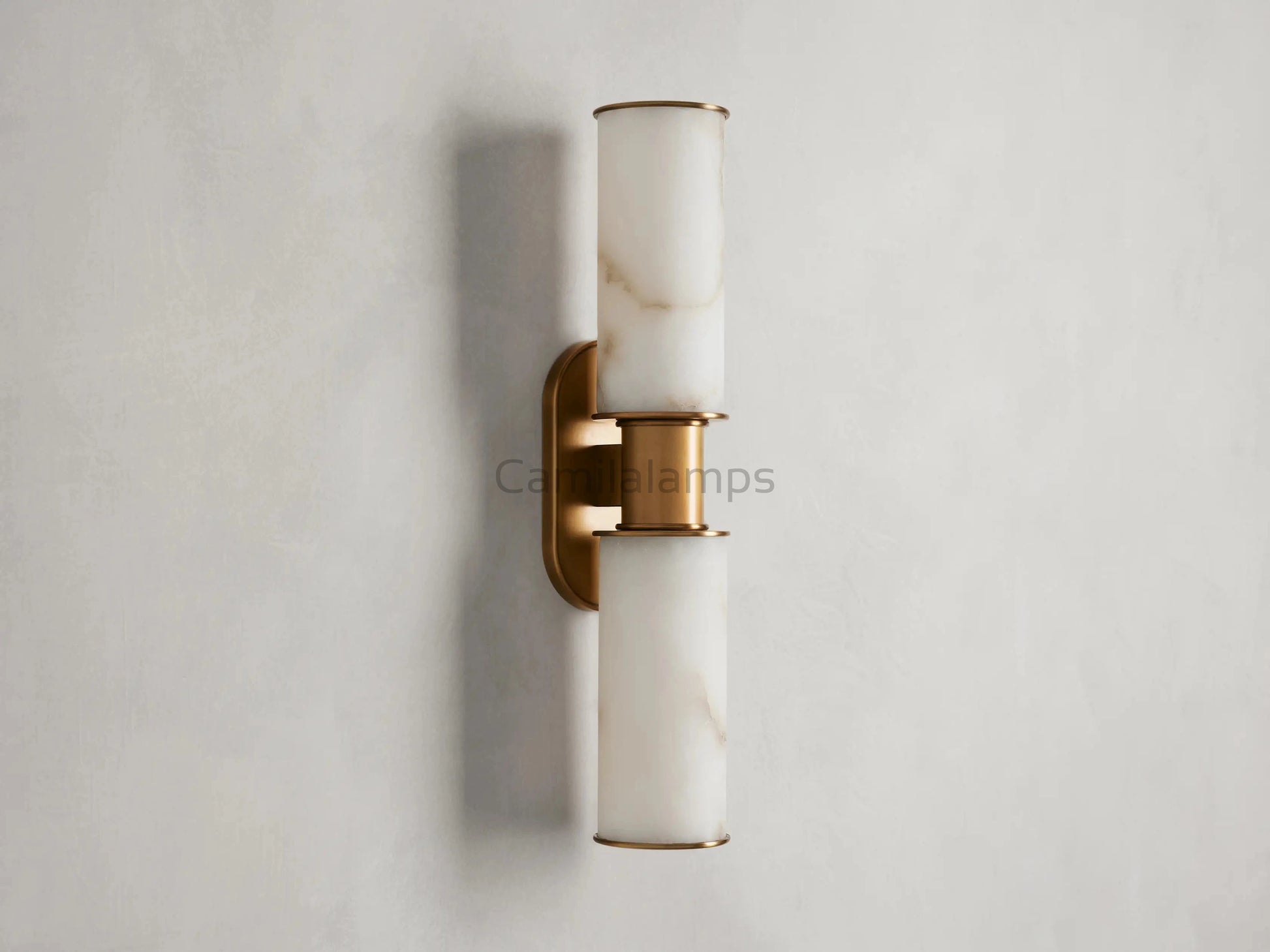 Harlin 2 - Light Wall Sconce in Alabaster - Camilalamps - CA - 10031H640