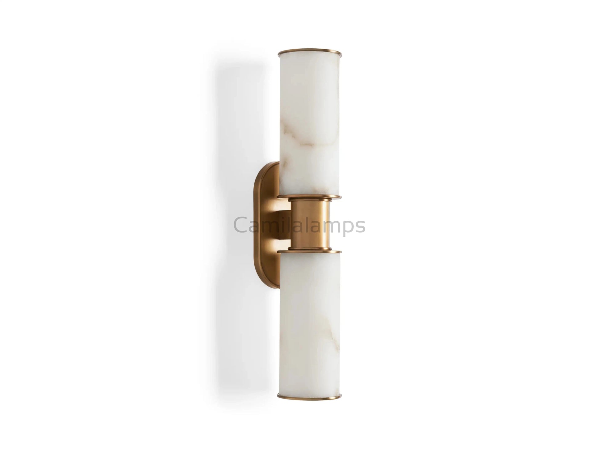 Harlin 2 - Light Wall Sconce in Alabaster - Camilalamps - CA - 10031H640