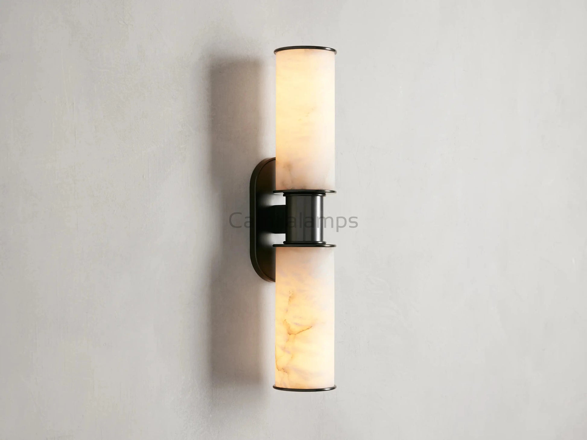 Harlin 2 - Light Wall Sconce in Alabaster - Camilalamps - CA - 10031H638