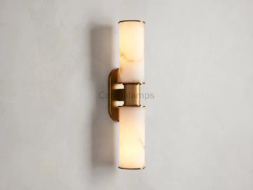 Harlin 2 - Light Wall Sconce in Alabaster - Camilalamps - CA - 10031H636