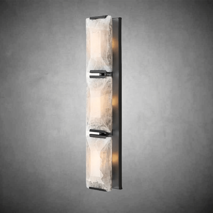 Harlow Calcite Triple Wall Sconce - Camilalamps - CAA - 10032A6