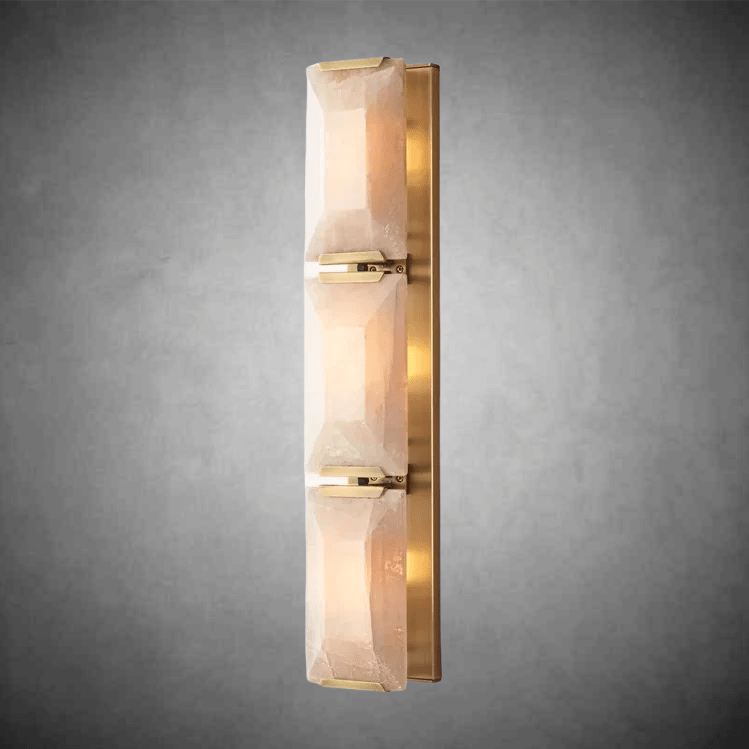 Harlow Calcite Triple Wall Sconce - Camilalamps - CAA - 10032A6
