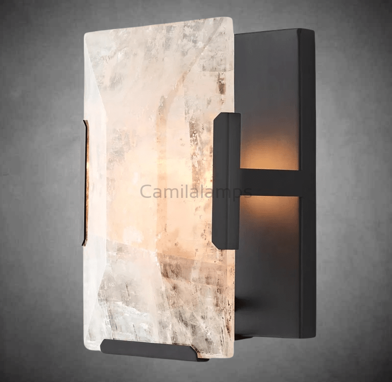 Harlow Calcite Wall Sconce - Camilalamps - CAA - 10032A9