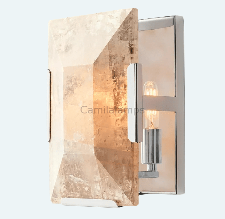 Harlow Calcite Wall Sconce - Camilalamps - CAA - 10033A1