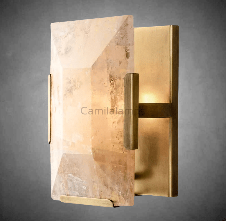 Harlow Calcite Wall Sconce - Camilalamps - CAA - 10032A9