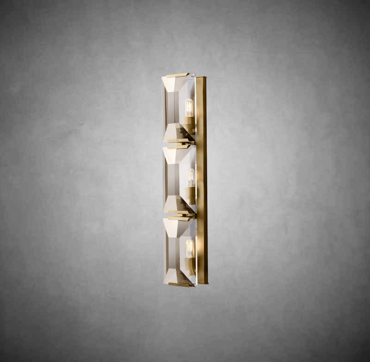 Harlow Crystal Triple Wall Sconce H 32" - Camilalamps - CAA - 10033A2
