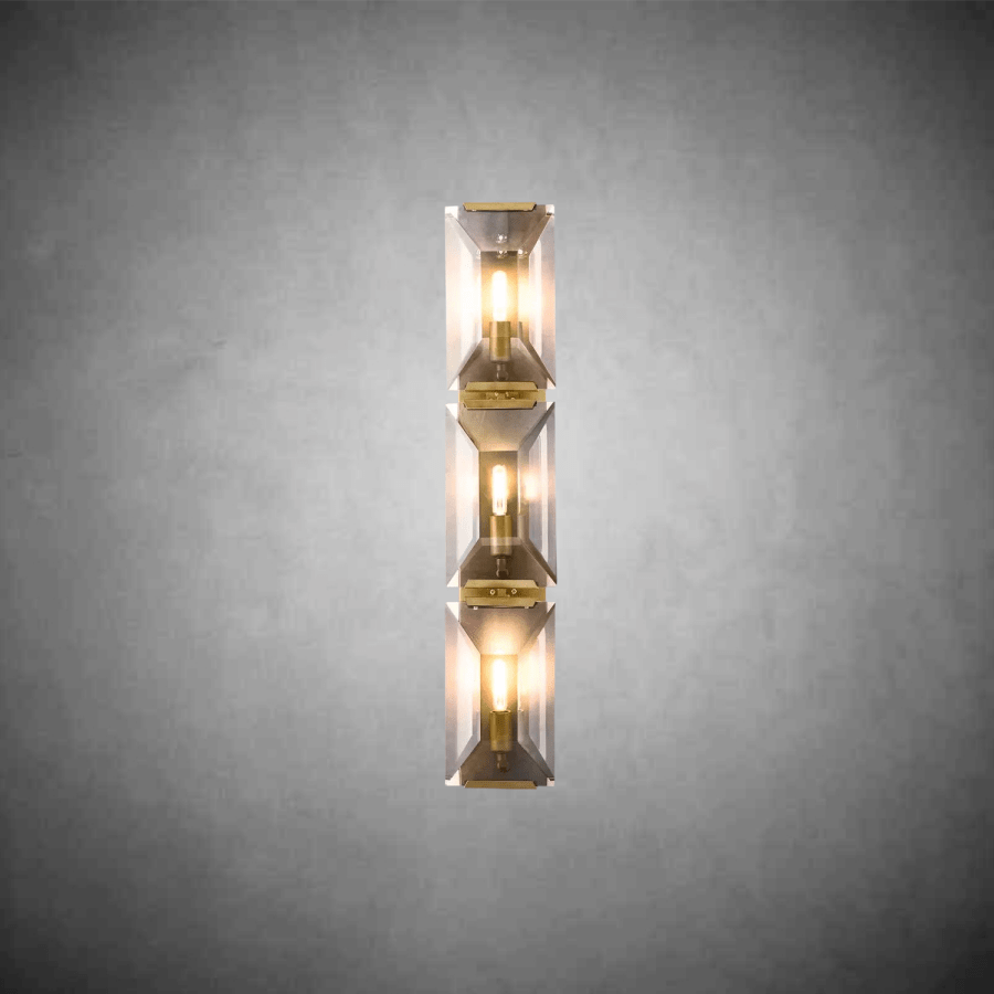Harlow Crystal Triple Wall Sconce H 32" - Camilalamps - CAA - 10033A2