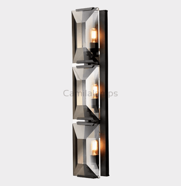 Harlow Crystal Triple Wall Sconce H 32" - Camilalamps - CAA - 10033A3