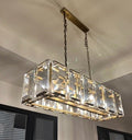 Harlow Multi Crystal Rectangular Chandelier - Camilalamps - Ca0221