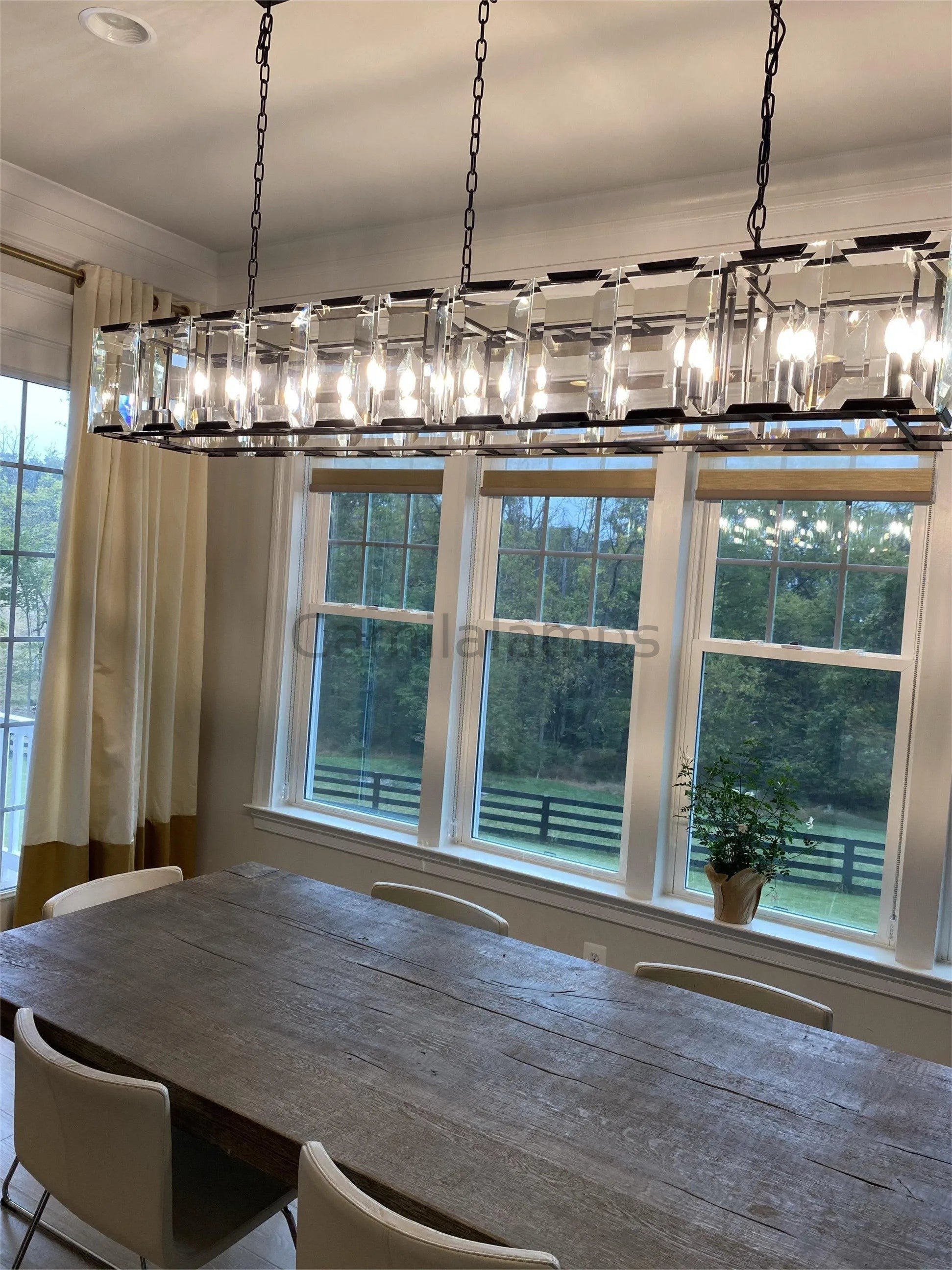 Harlow Multi Crystal Rectangular Chandelier - Camilalamps - Ca0221