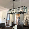 Harlow Multi Crystal Rectangular Chandelier - Camilalamps - CA0221