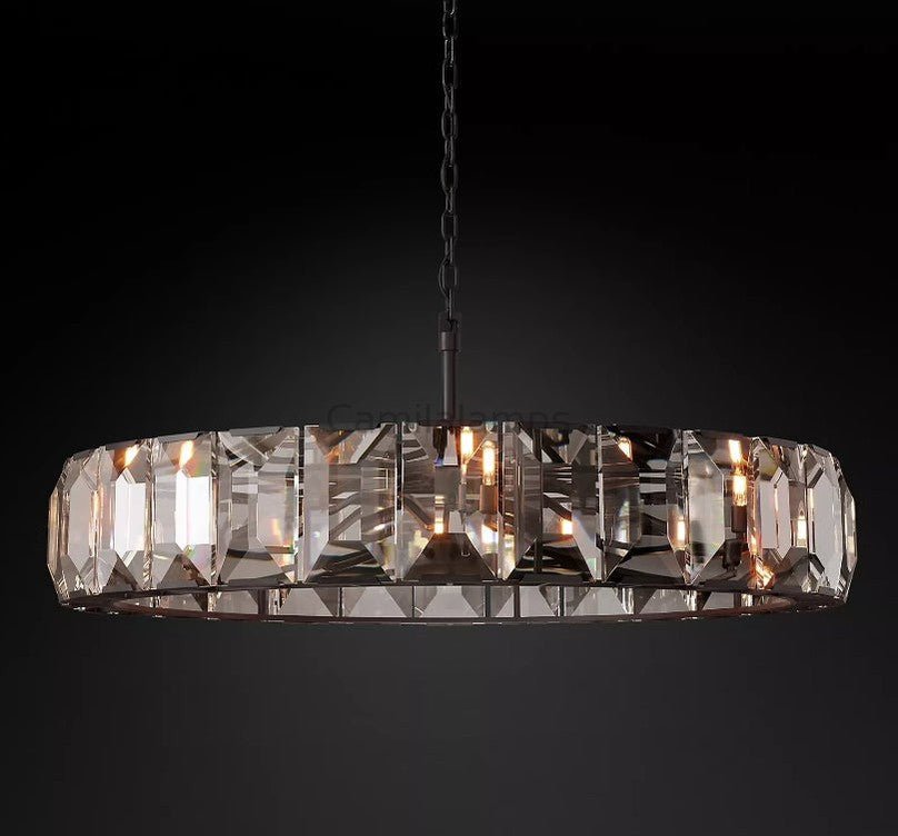 Harlow Multicurve Crystal Round Chandelier - Camilalamps - CA0219