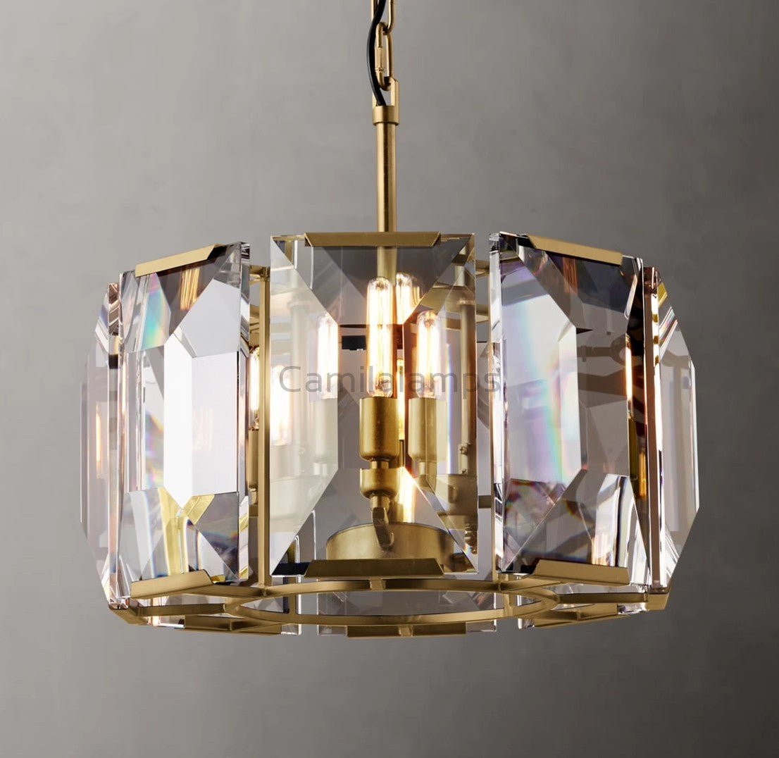 Harlow Multicurve Crystal Round Chandelier - Camilalamps - CA0209