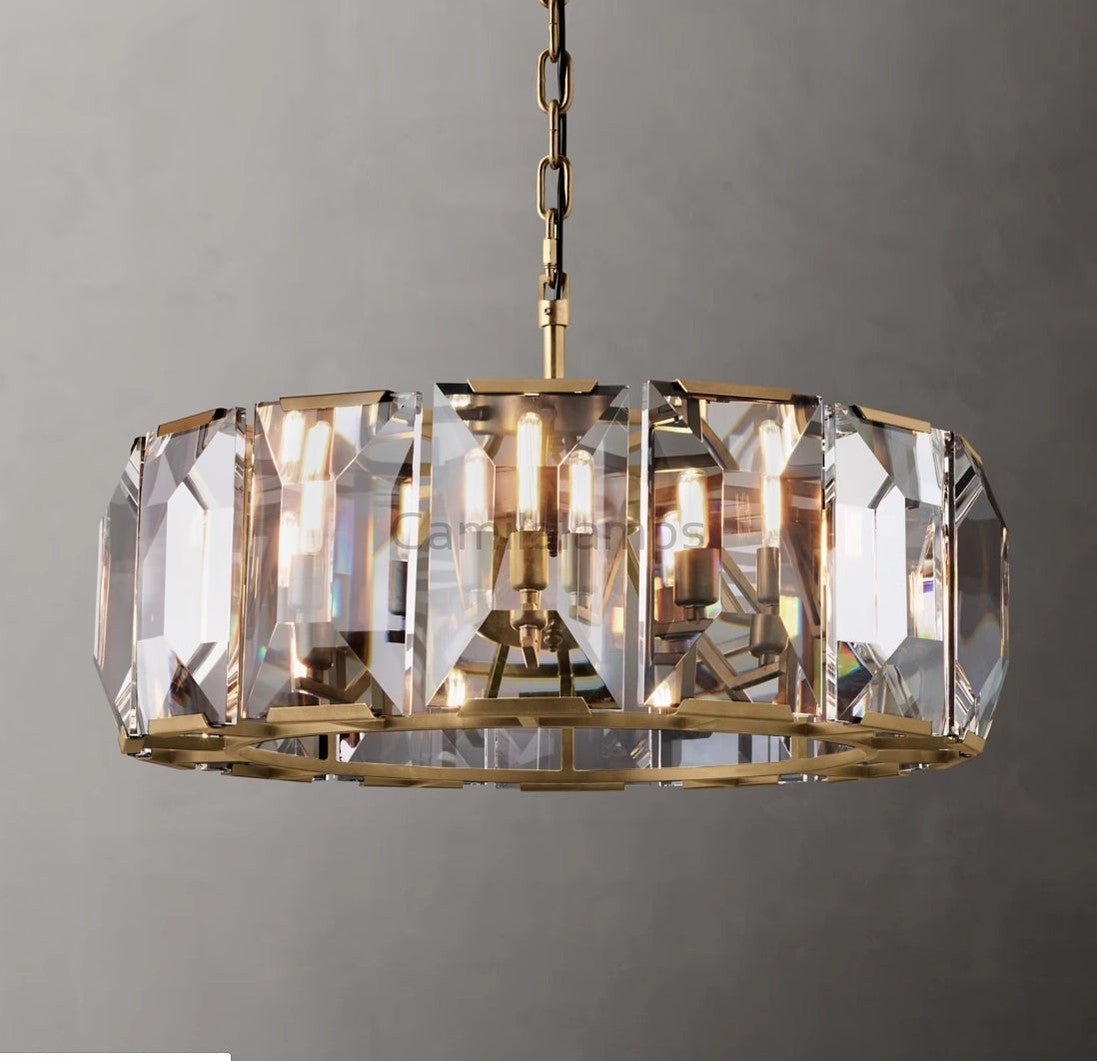 Harlow Multicurve Crystal Round Chandelier - Camilalamps - CA0212