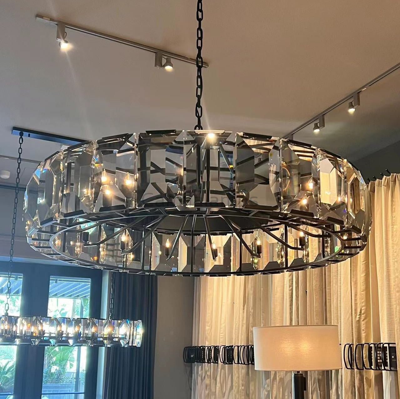 Harlow Multicurve Crystal Round Chandelier - Camilalamps - Ca0209