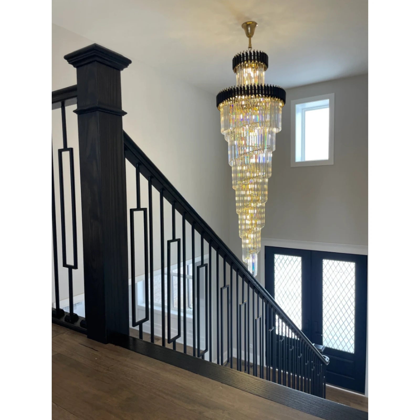Harper Multiple Tier Crystal Chandelier For Staircase - Camilalamps - CAM1703