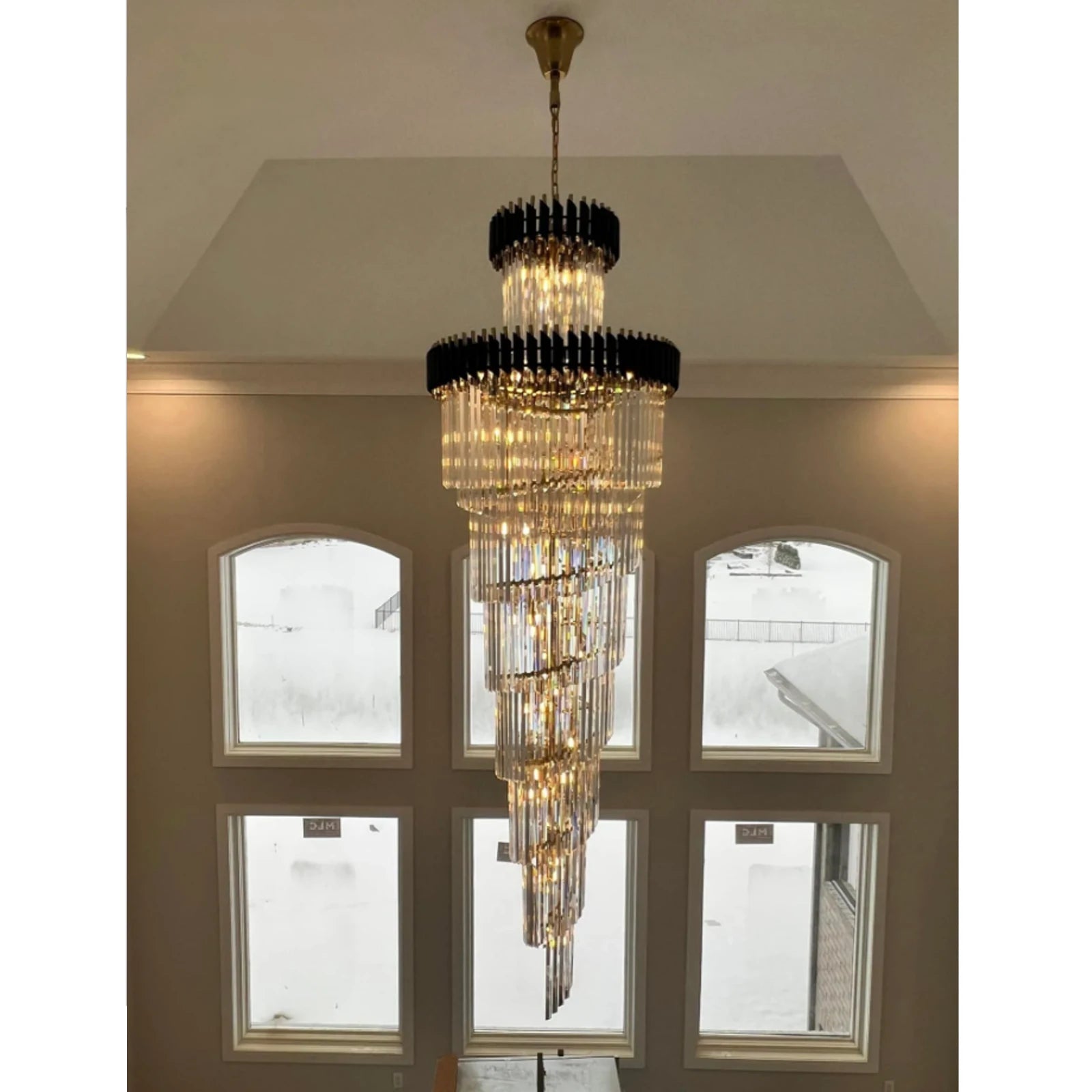 Harper Multiple Tier Crystal Chandelier For Staircase - Camilalamps - CAM1703