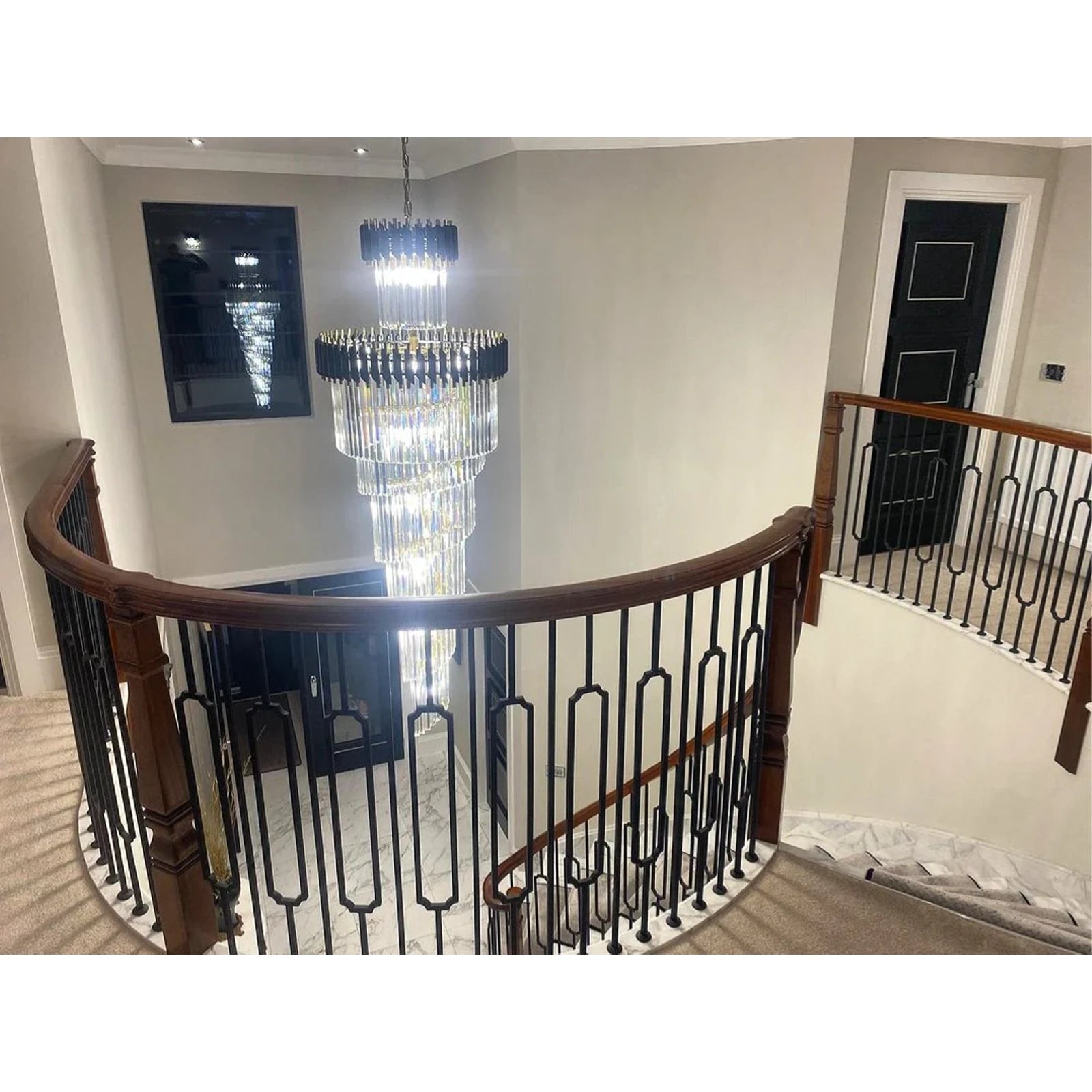 Harper Multiple Tier Crystal Chandelier For Staircase - Camilalamps - CAM1703