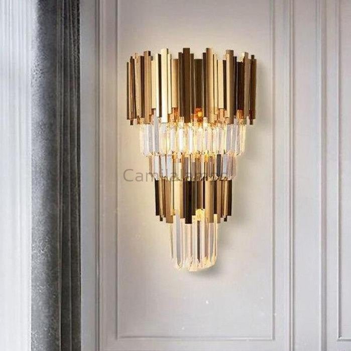 Harper Three Tier Crystal Wall Sconce - Camilalamps - CAM1691