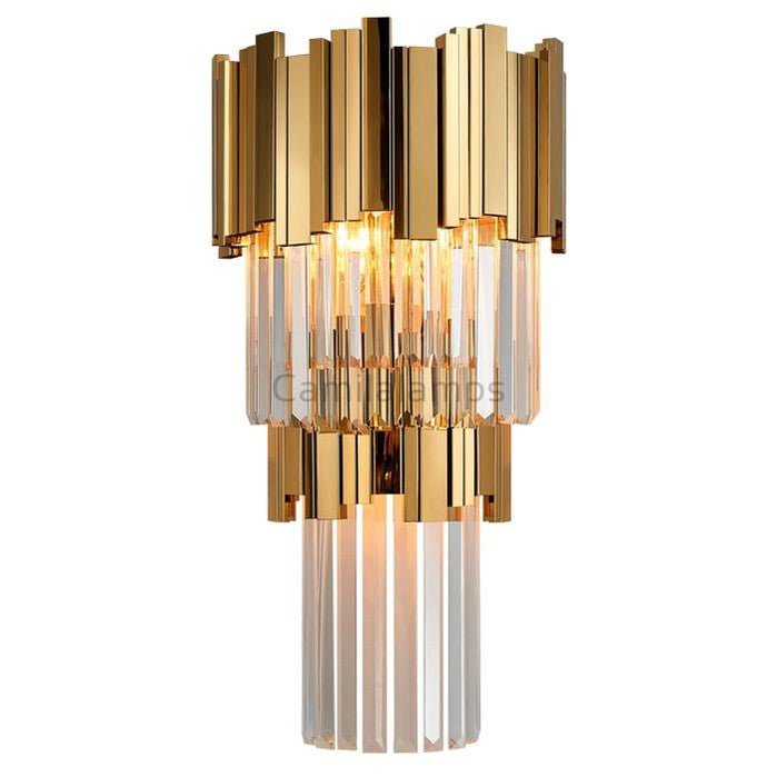 Harper Three Tier Crystal Wall Sconce - Camilalamps - CAM1691