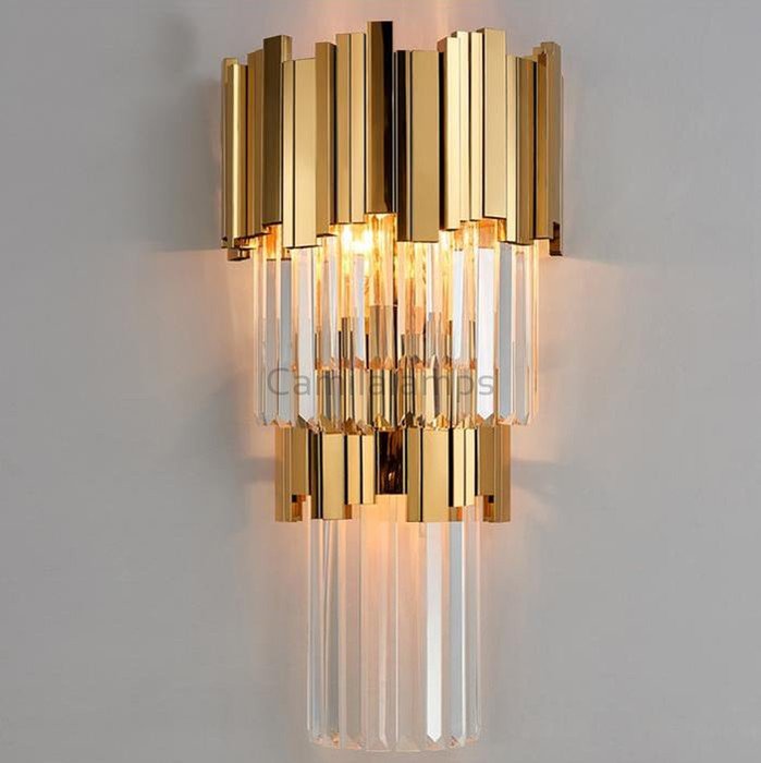 Harper Three Tier Crystal Wall Sconce - Camilalamps - CAM1691