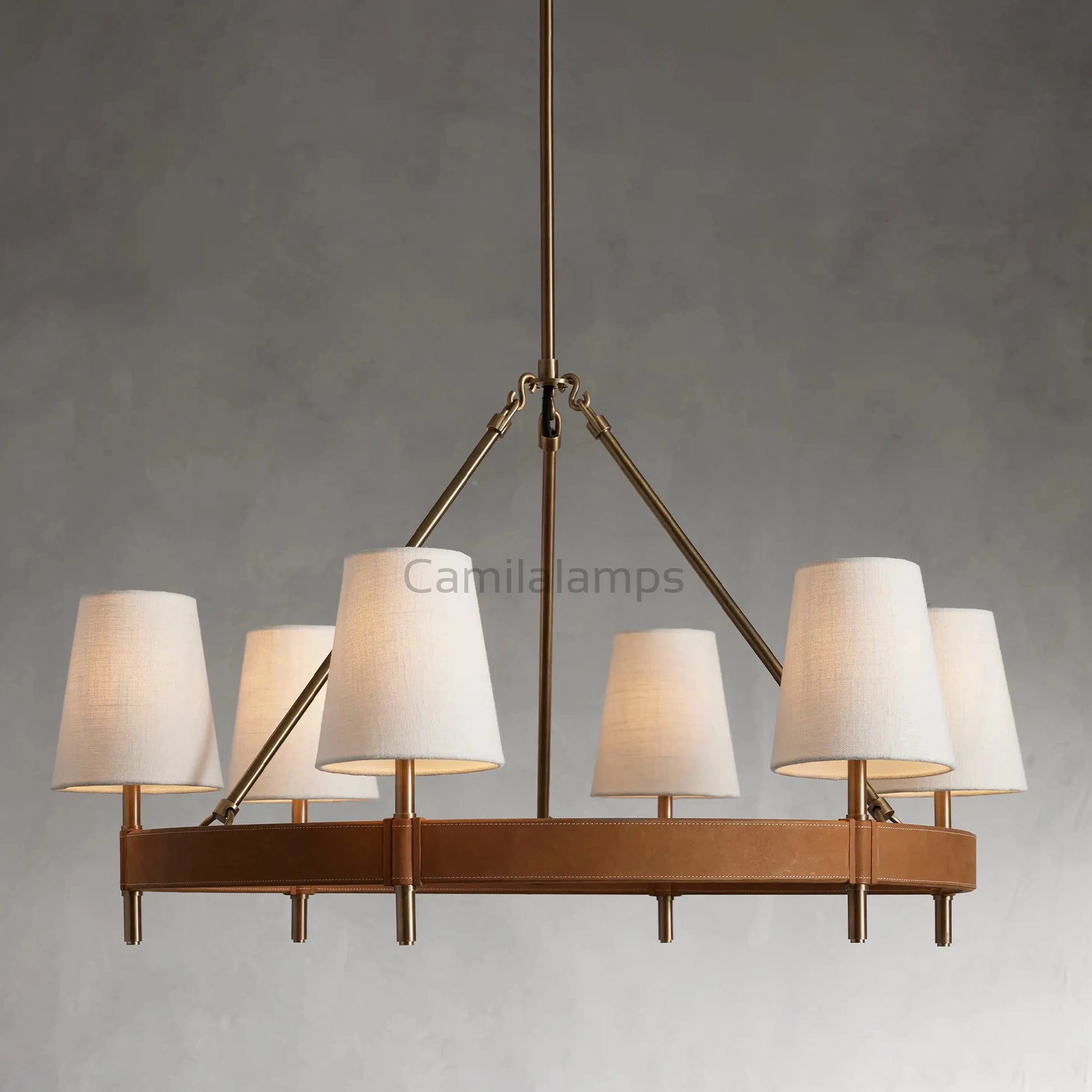 Hastings 6 - Light Halo Chandelier - Camilalamps - CA - 10109H637