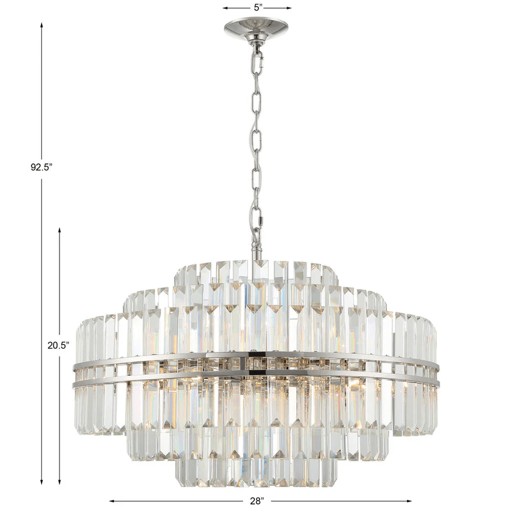 Hayer Round Crystal Chandelier - Camilalamps - CA - HAL - 02