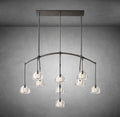 Hemispheae Modern Glass Linear Chandelier 54'' 72'' - Camilalamps - CA - DL1227 - 2