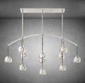 Hemispheae Modern Glass Linear Chandelier 54'' 72'' - Camilalamps - Ca-1DL1227-16