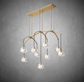 Hemispheae Modern Glass Linear Chandelier 54'' 72'' - Camilalamps - CA - DL1227 - 6
